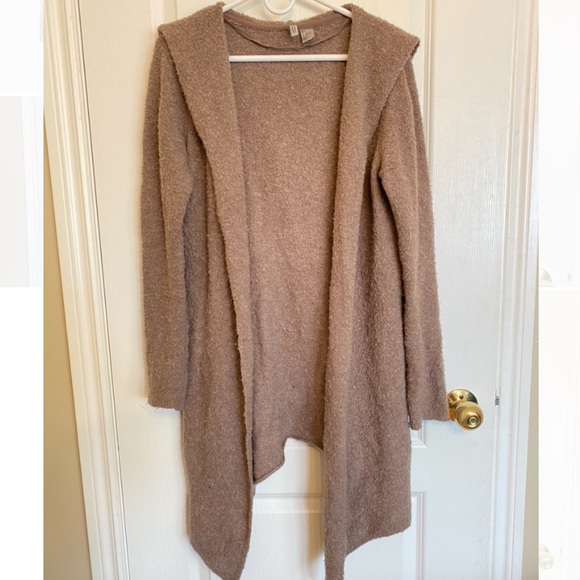 H&M Hooded Dusty Pink Cardigan - Picture 2 of 4